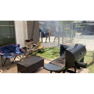 お庭の可能性は無限大🔥まちなかoutdoorでBBQやプチキャンプなど、大人の隠れ家で実現する家族との新しい生活様式！